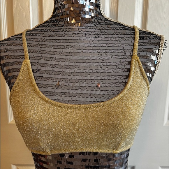 TRIANGL SSWIM TOP KATE - GOLD | Size Small | Like new - Picture 1 of 7